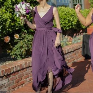 David’s Bridal Plum Bridesmaid Dress Unaltered